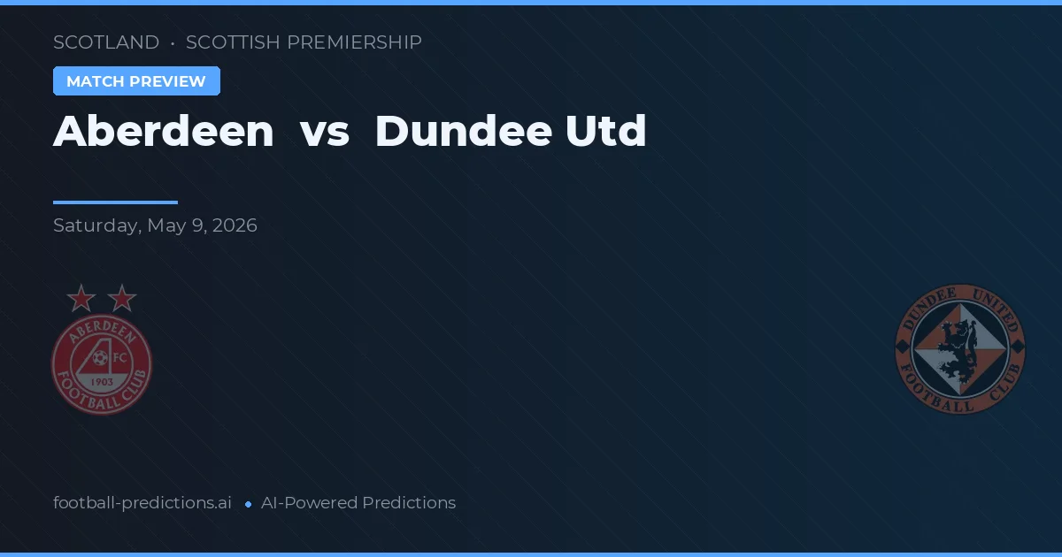 Aberdeen vs Dundee United — matchtips och förhandstitt