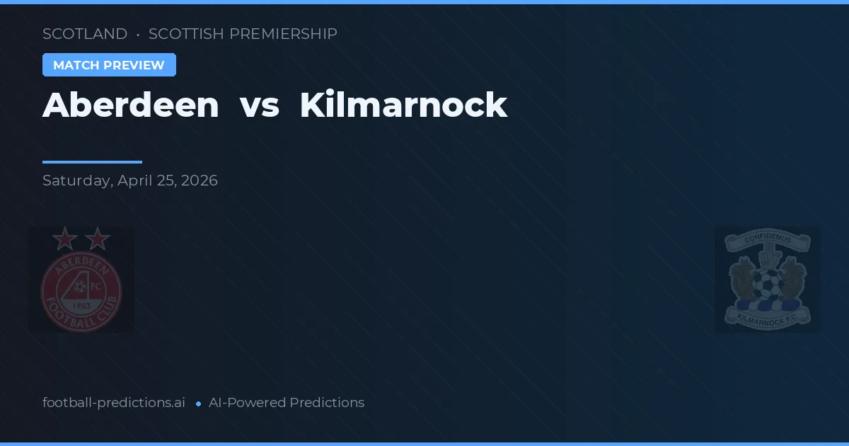 Aberdeen vs Kilmarnock — matchtips och förhandstitt