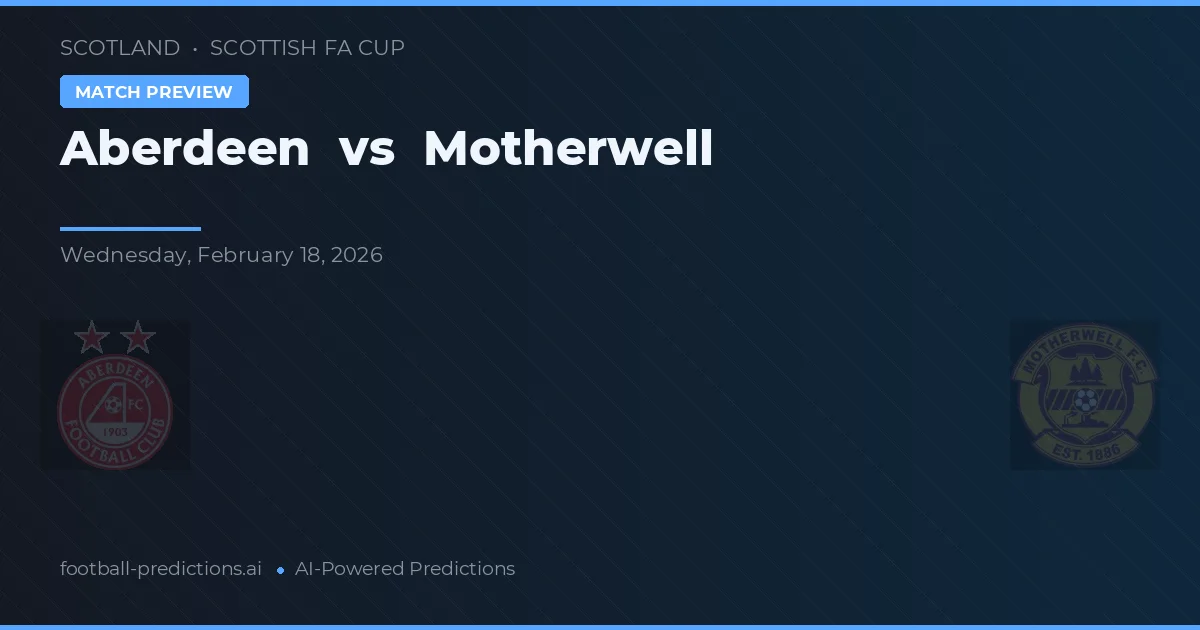 Aberdeen vs Motherwell — matchtips och förhandstitt