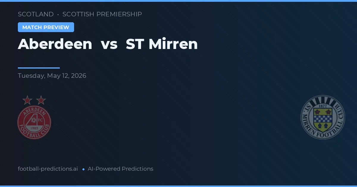 Aberdeen vs ST Mirren — matchtips och förhandstitt