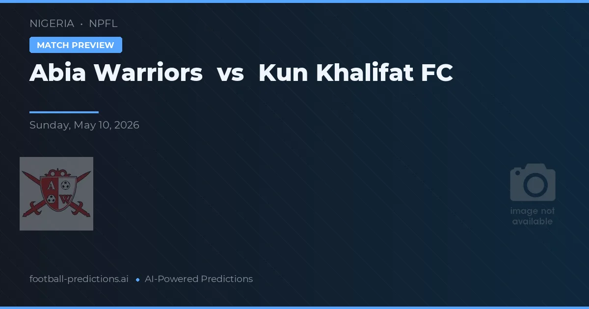 Abia Warriors vs Kun Khalifat FC — matchtips och förhandstitt