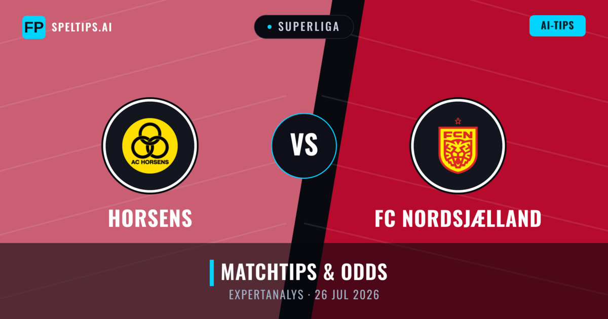 Horsens vs FC Nordsjælland — matchtips och förhandstitt