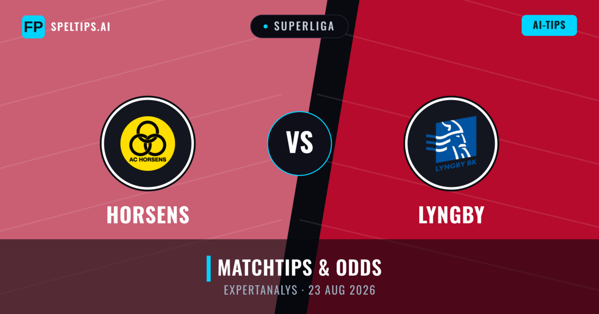Horsens vs Lyngby — matchtips och förhandstitt