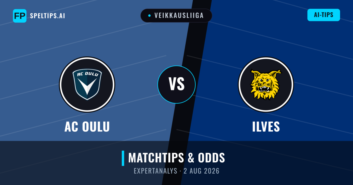 AC Oulu vs Ilves — matchtips och förhandstitt