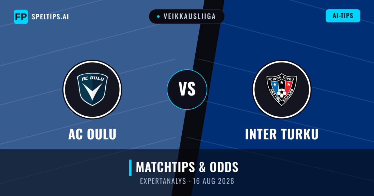 AC Oulu vs Inter Turku — matchtips och förhandstitt