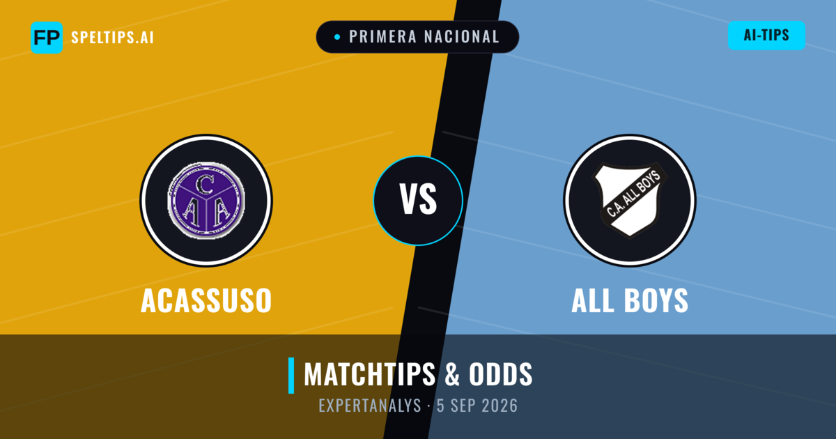 Acassuso vs All Boys — matchtips och förhandstitt