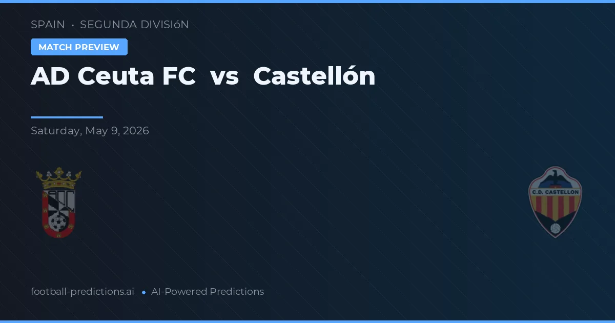 Ceuta FC vs Castellón — matchtips och förhandstitt