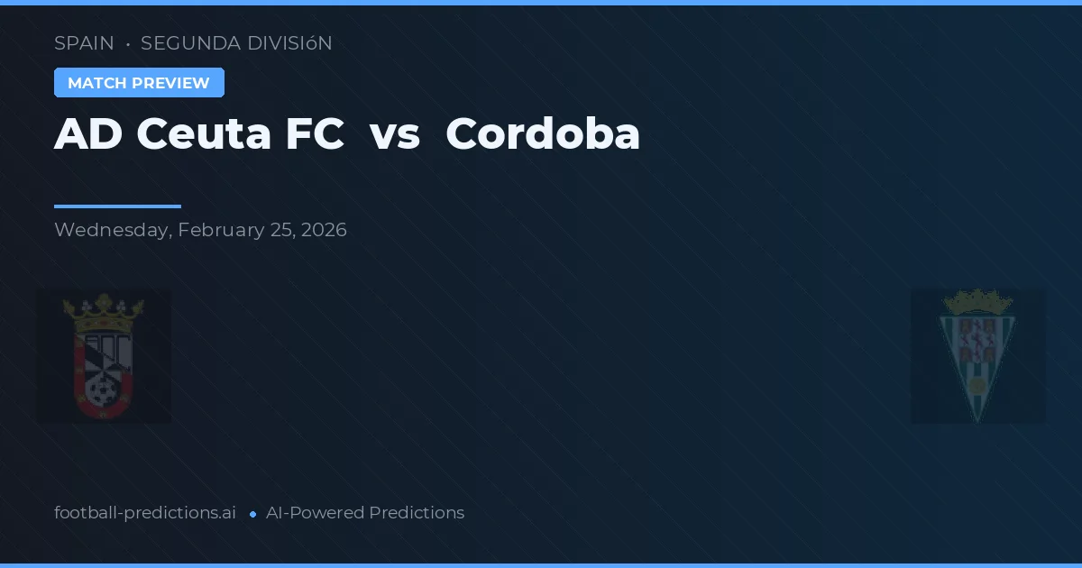 Ceuta FC vs Córdoba — matchtips och förhandstitt