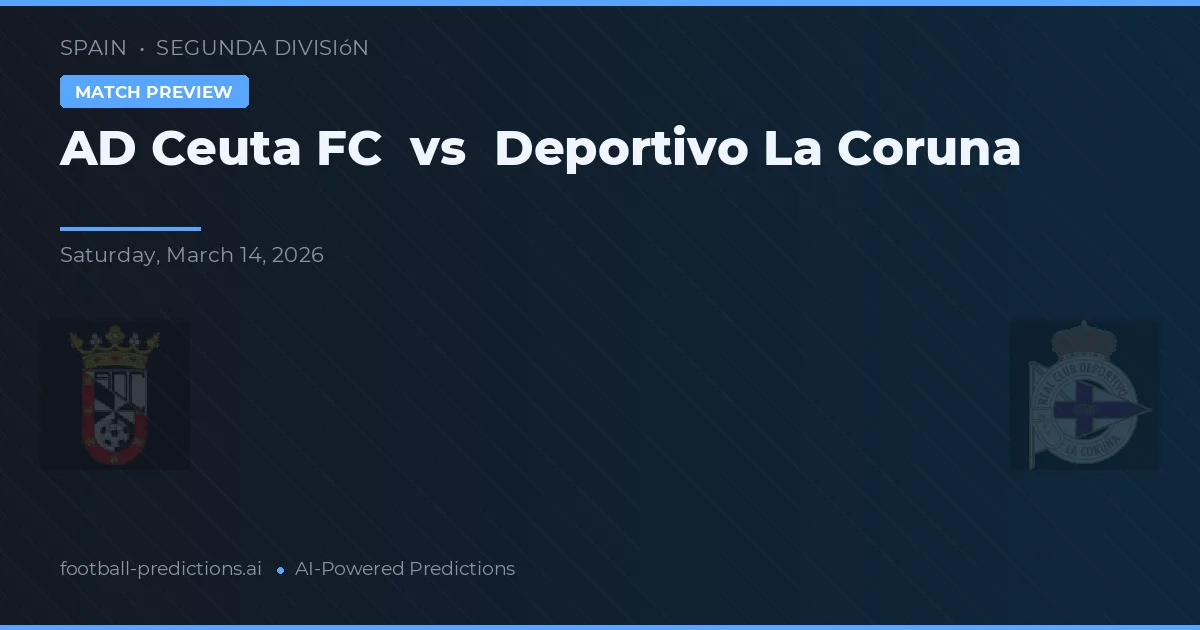 Ceuta FC vs Deportivo La Coruña — matchtips och förhandstitt