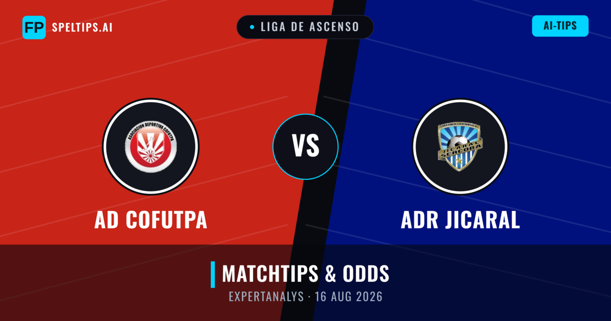 AD Cofutpa vs ADR Jicaral — matchtips och förhandstitt