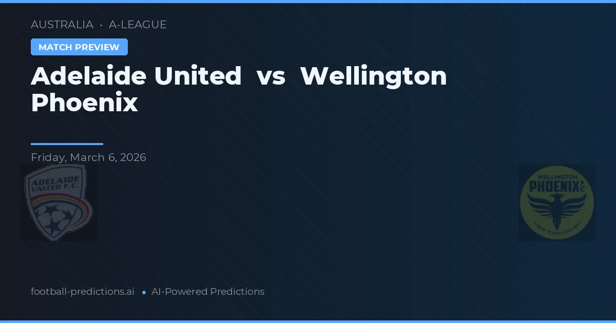 Adelaide United vs Wellington Phoenix — matchtips och förhandstitt
