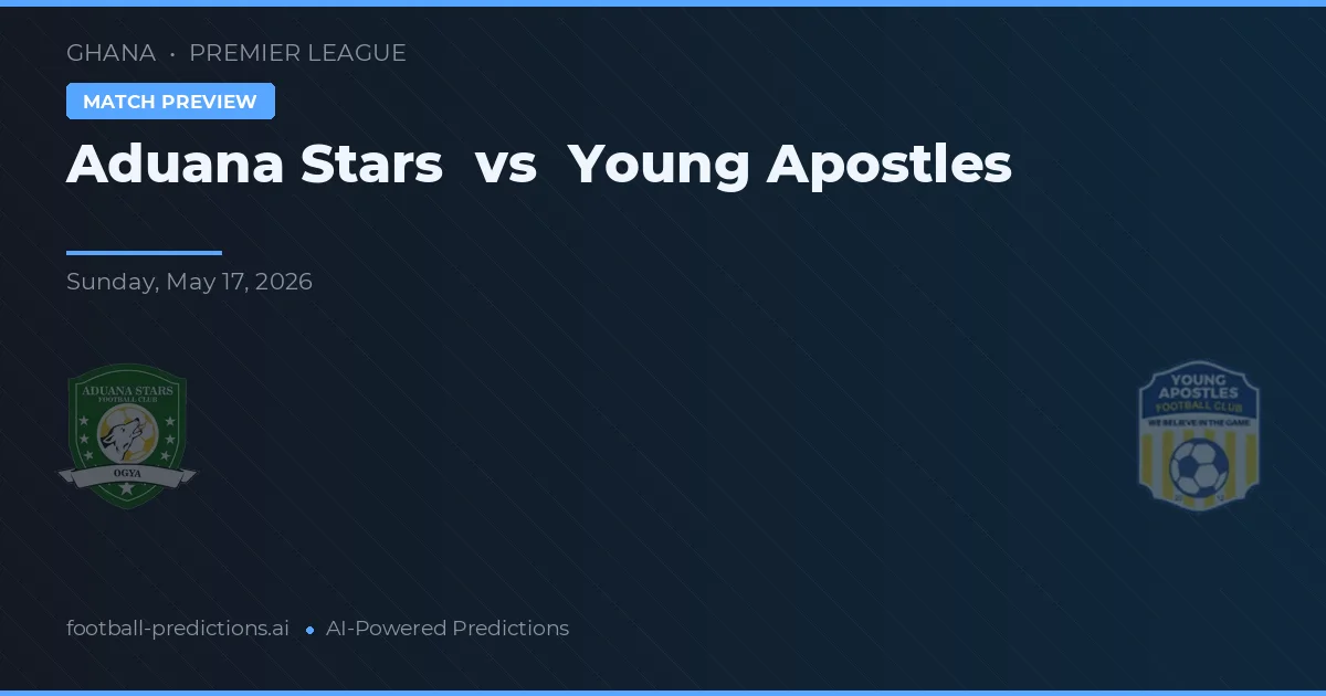 Aduana Stars vs Young Apostles — matchtips och förhandstitt