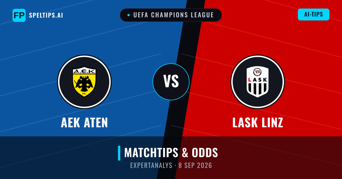 AEK Aten vs LASK Linz — matchtips och förhandstitt