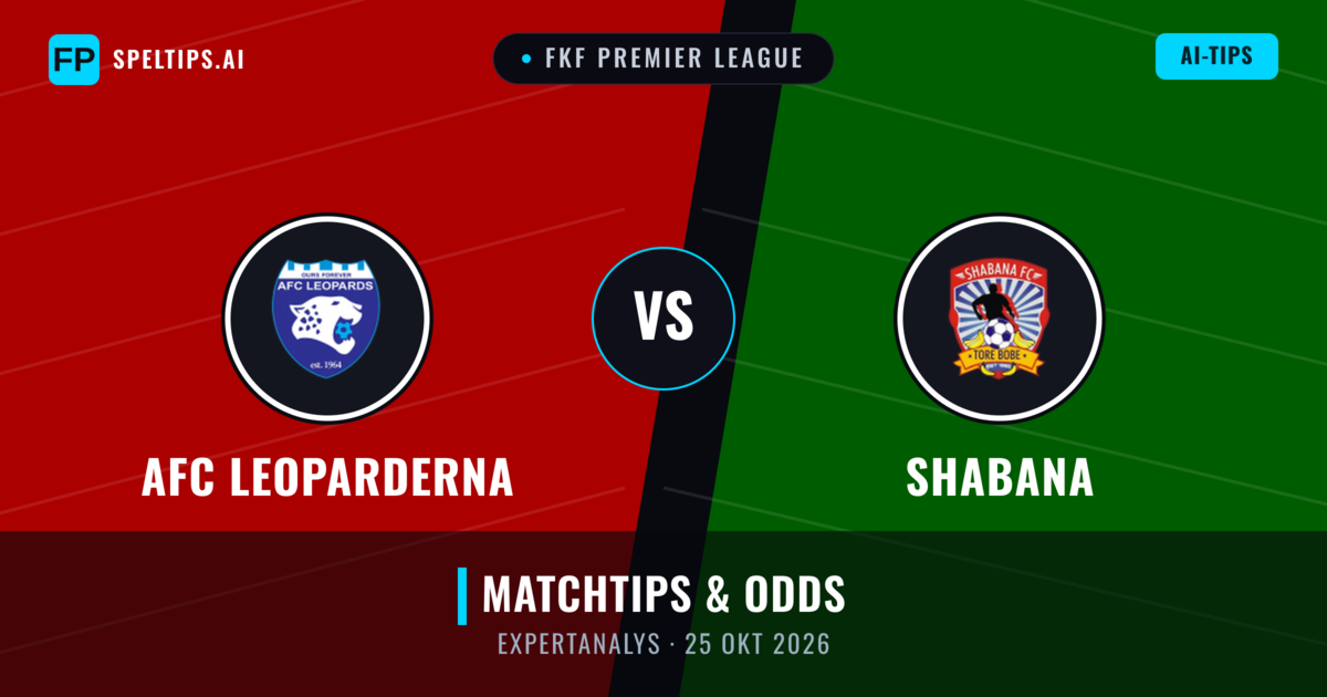AFC Leoparderna vs Shabana — matchtips och förhandstitt