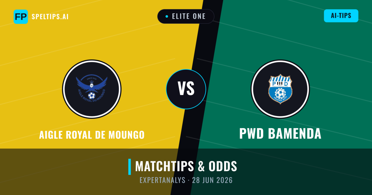 Aigle Royal de Moungo vs PWD Bamenda — matchtips och förhandstitt