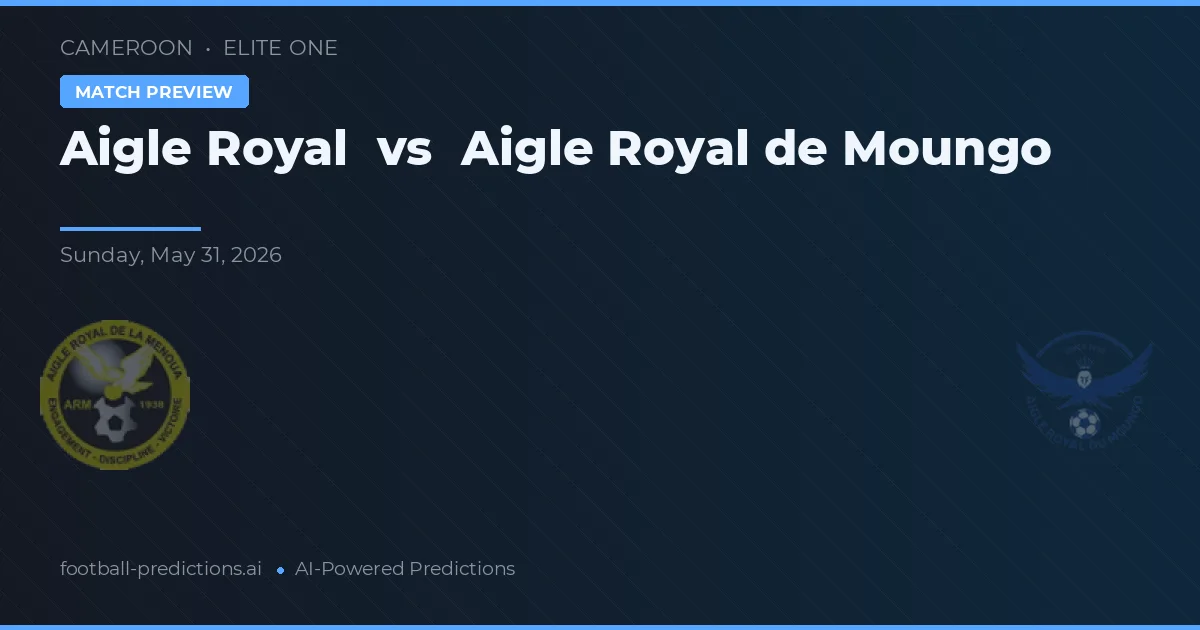 Aigle Royal vs Aigle Royal de Moungo — matchtips och förhandstitt