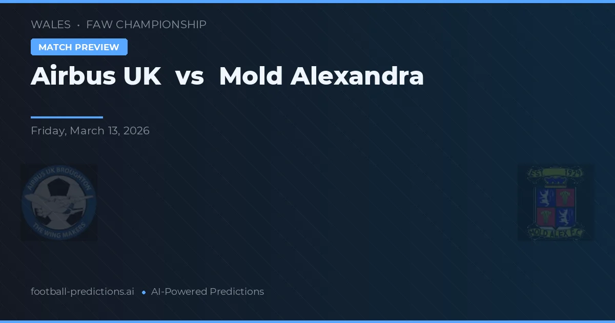 Airbus UK vs Mold Alexandra — matchtips och förhandstitt