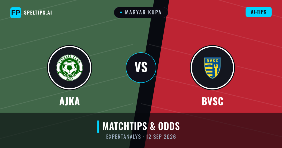 Ajka vs BVSC — matchtips och förhandstitt
