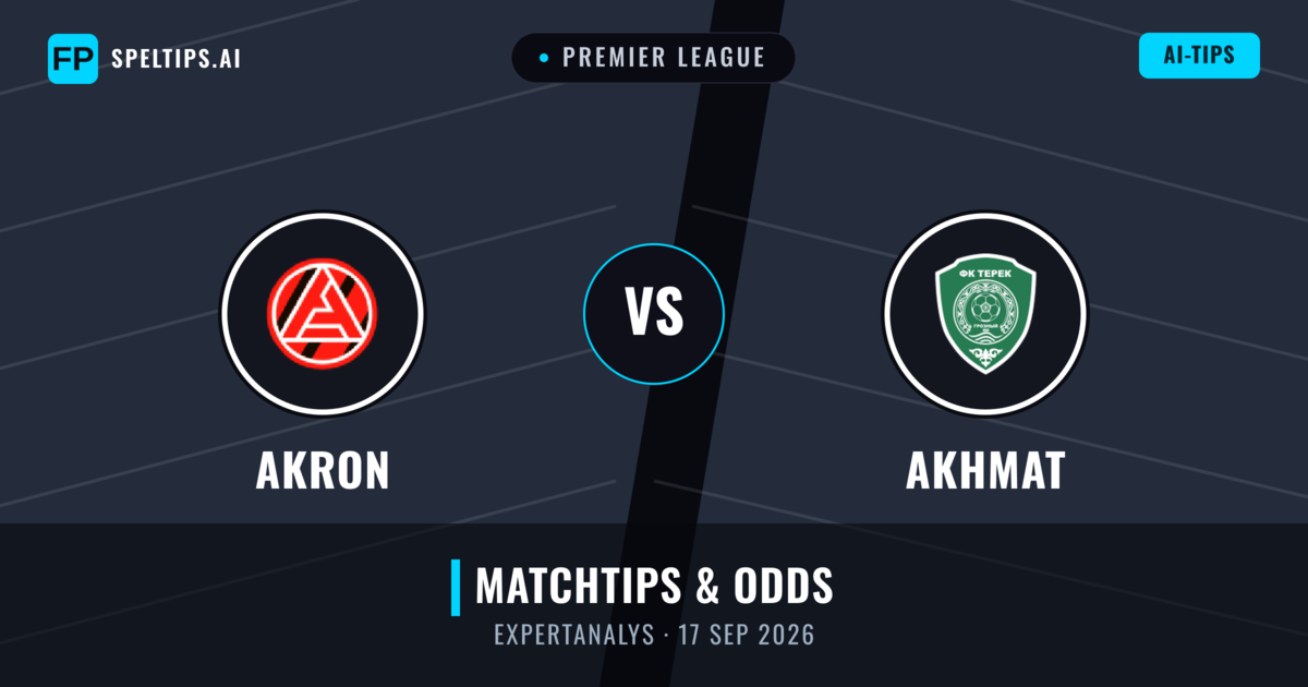 Akron vs Akhmat — matchtips och förhandstitt