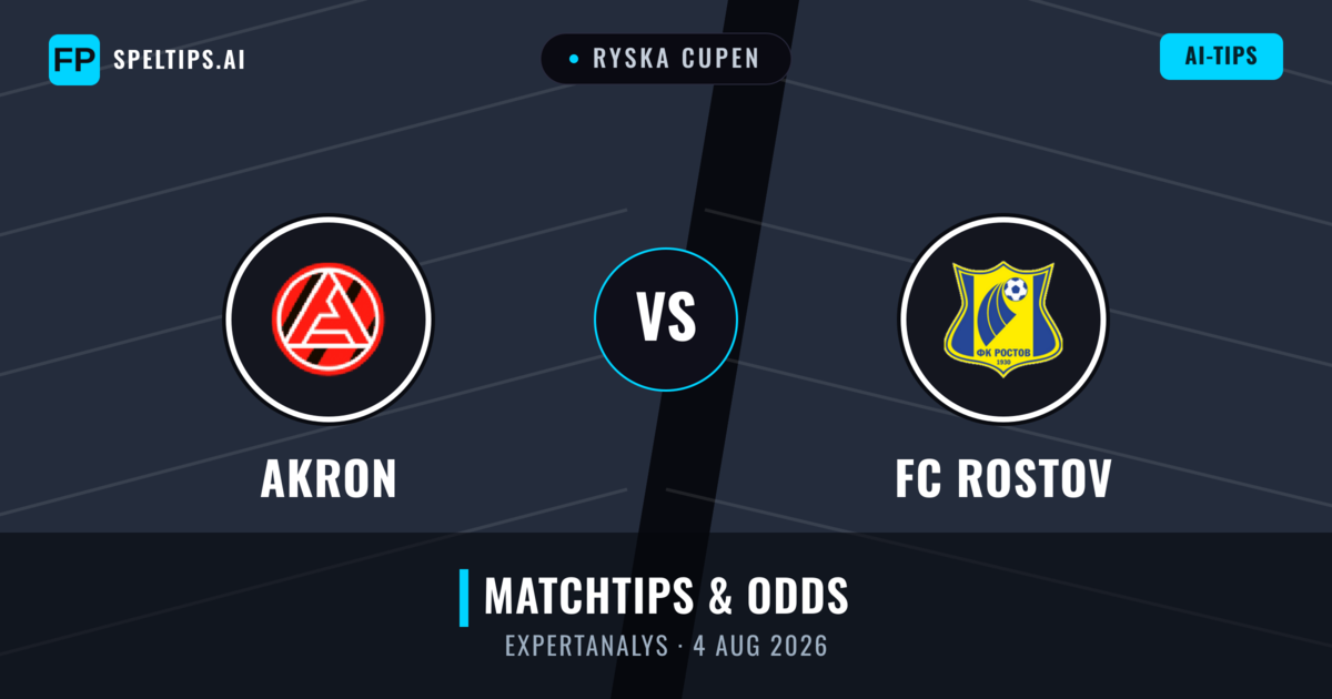 Akron vs FC Rostov — matchtips och förhandstitt