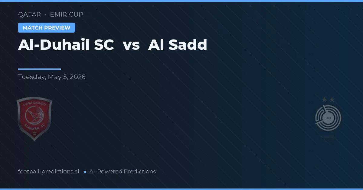 Al-Duhail SC vs Al Sadd — matchtips och förhandstitt