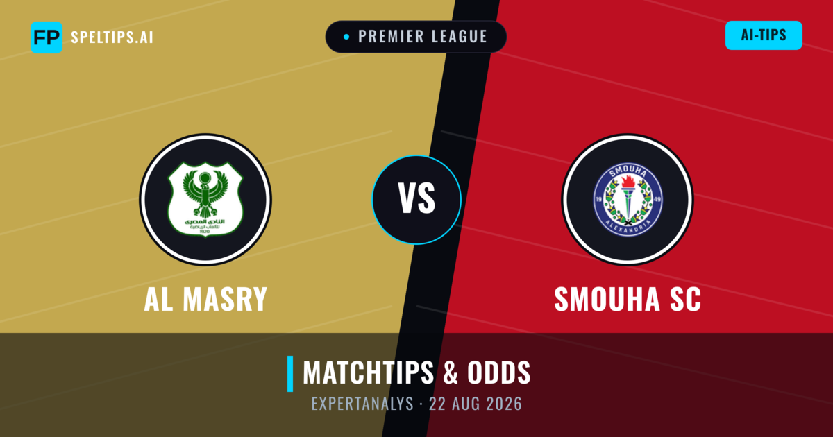 Al Masry vs Smouha SC — matchtips och förhandstitt