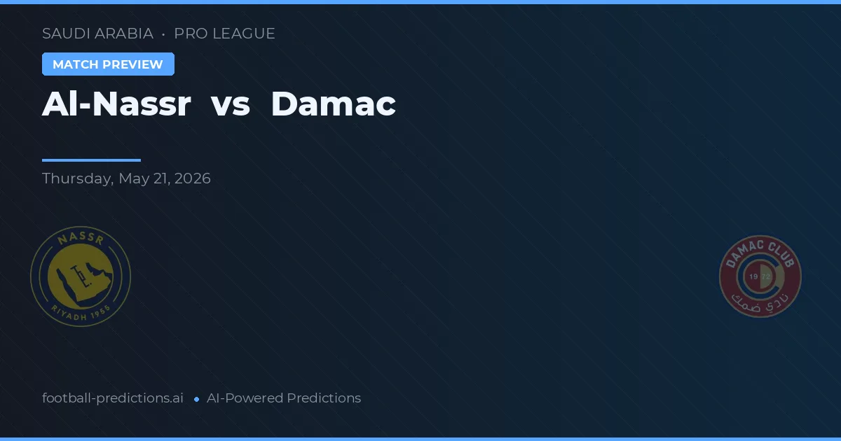 Al-Nassr vs Damac — matchtips och förhandstitt