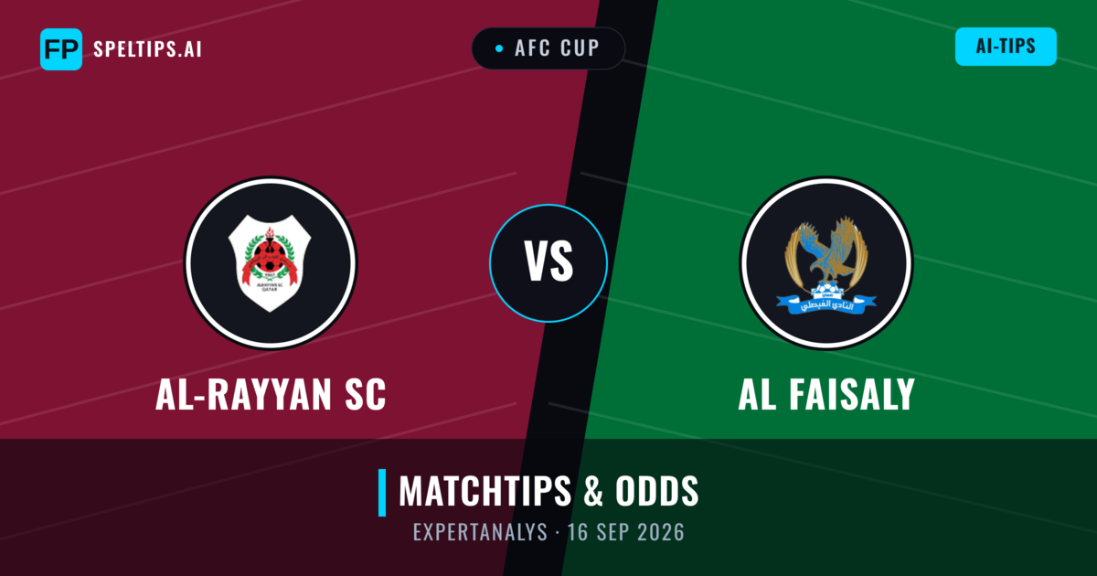 Al-Rayyan SC vs Al Faisaly — matchtips och förhandstitt