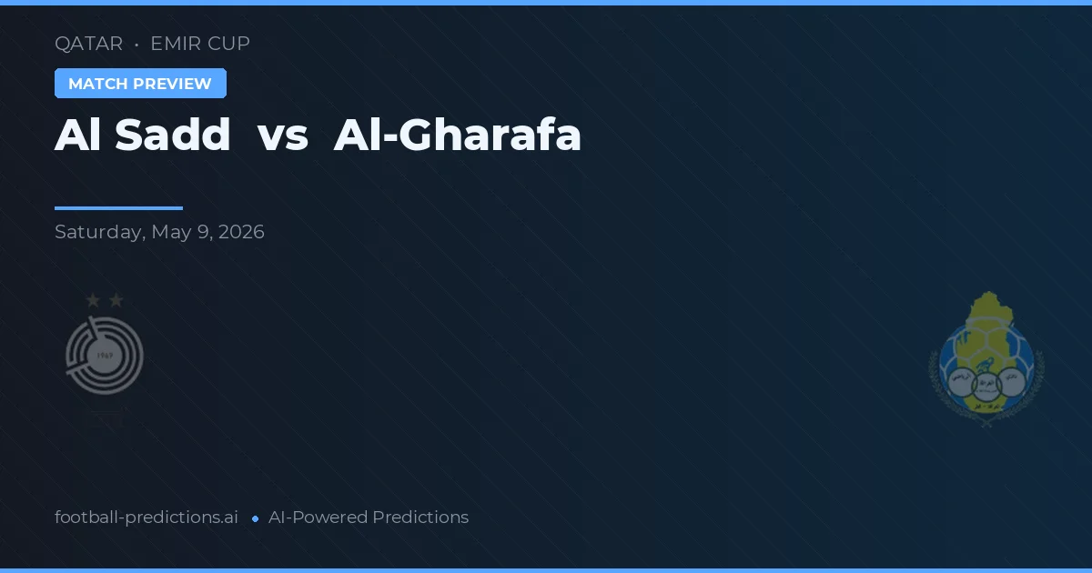 Al Sadd vs Al-Gharafa — matchtips och förhandstitt