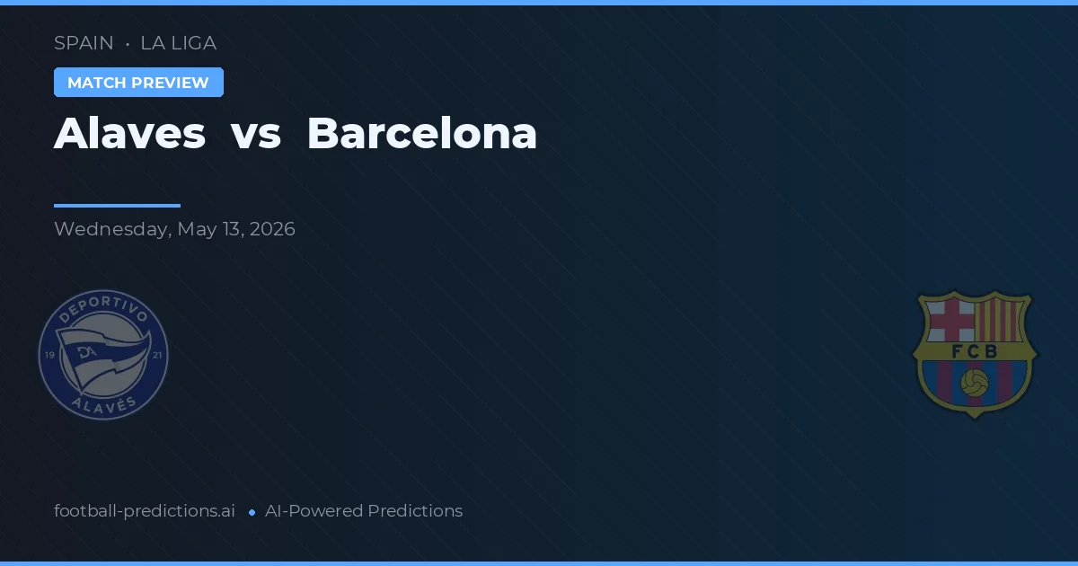 Alavés vs Barcelona — matchtips och förhandstitt