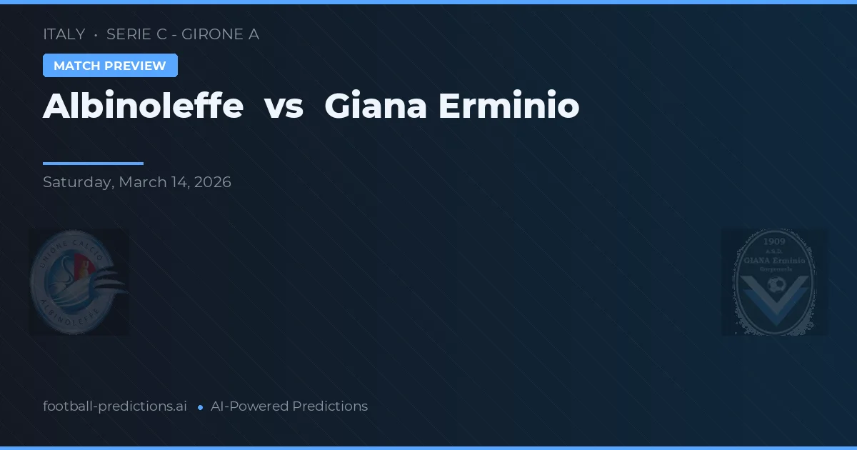 Albinoleffe vs Giana Erminio — matchtips och förhandstitt