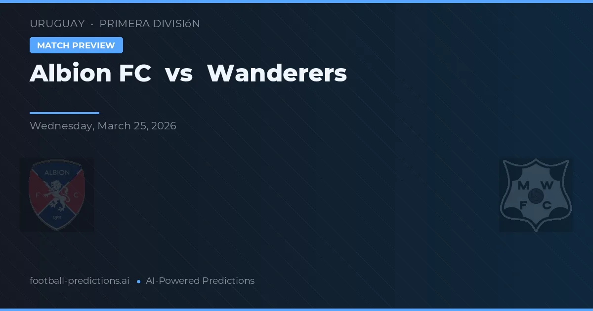 Albion FC vs Wanderers — matchtips och förhandstitt