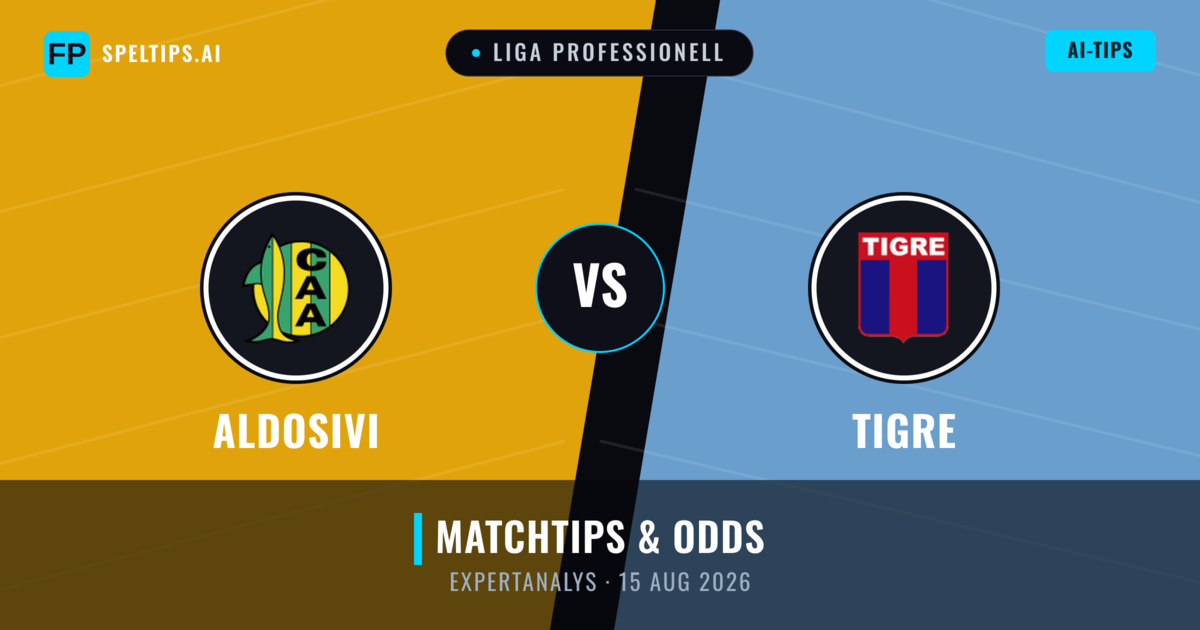 Aldosivi vs Tigre — matchtips och förhandstitt
