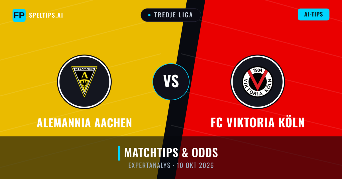 Alemannia Aachen vs FC Viktoria Köln — matchtips och förhandstitt