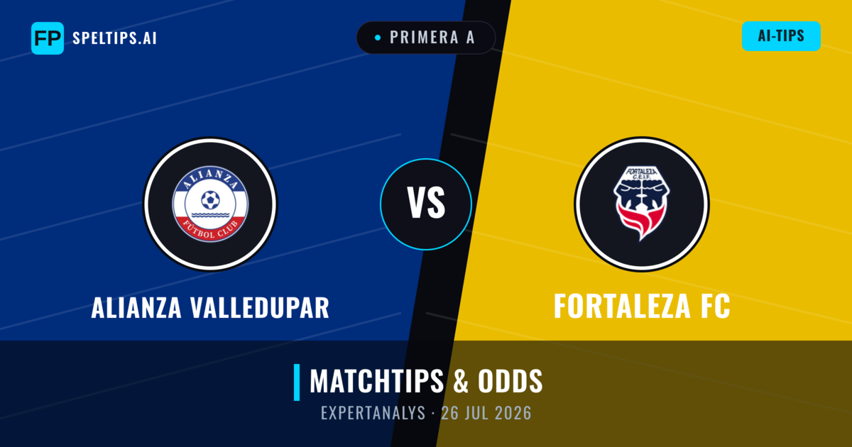 Alianza Valledupar vs Fortaleza FC — matchtips och förhandstitt