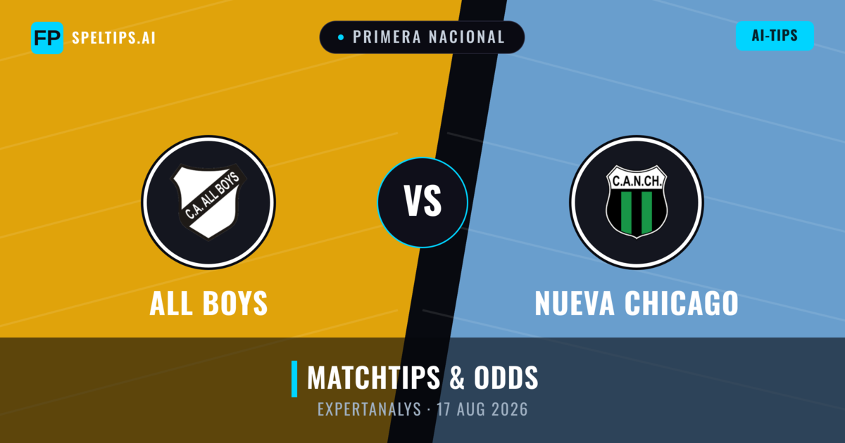 All Boys vs Nueva Chicago — matchtips och förhandstitt