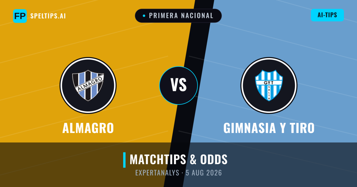Almagro vs Gimnasia y Tiro — matchtips och förhandstitt
