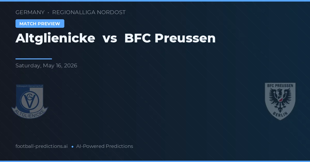 Altglienicke vs BFC Preussen — matchtips och förhandstitt