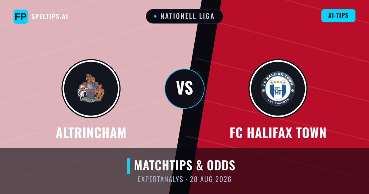 Altrincham vs FC Halifax Town — matchtips och förhandstitt