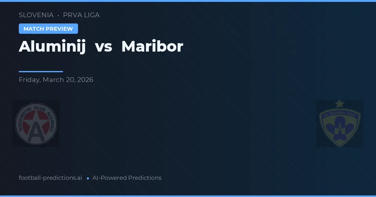 Aluminij vs Maribor — matchtips och förhandstitt