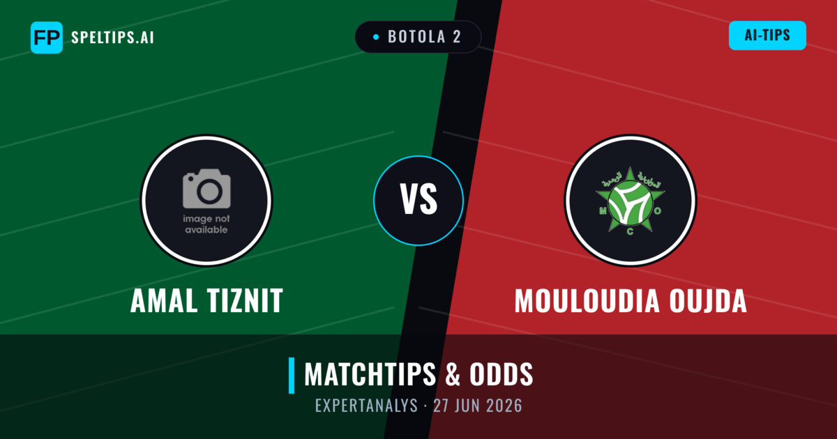 Amal Tiznit vs Mouloudia Oujda — matchtips och förhandstitt