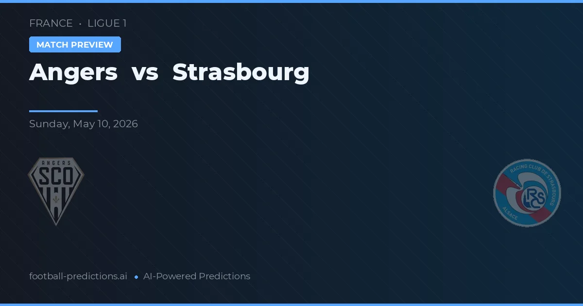 Angers vs Strasbourg — matchtips och förhandstitt