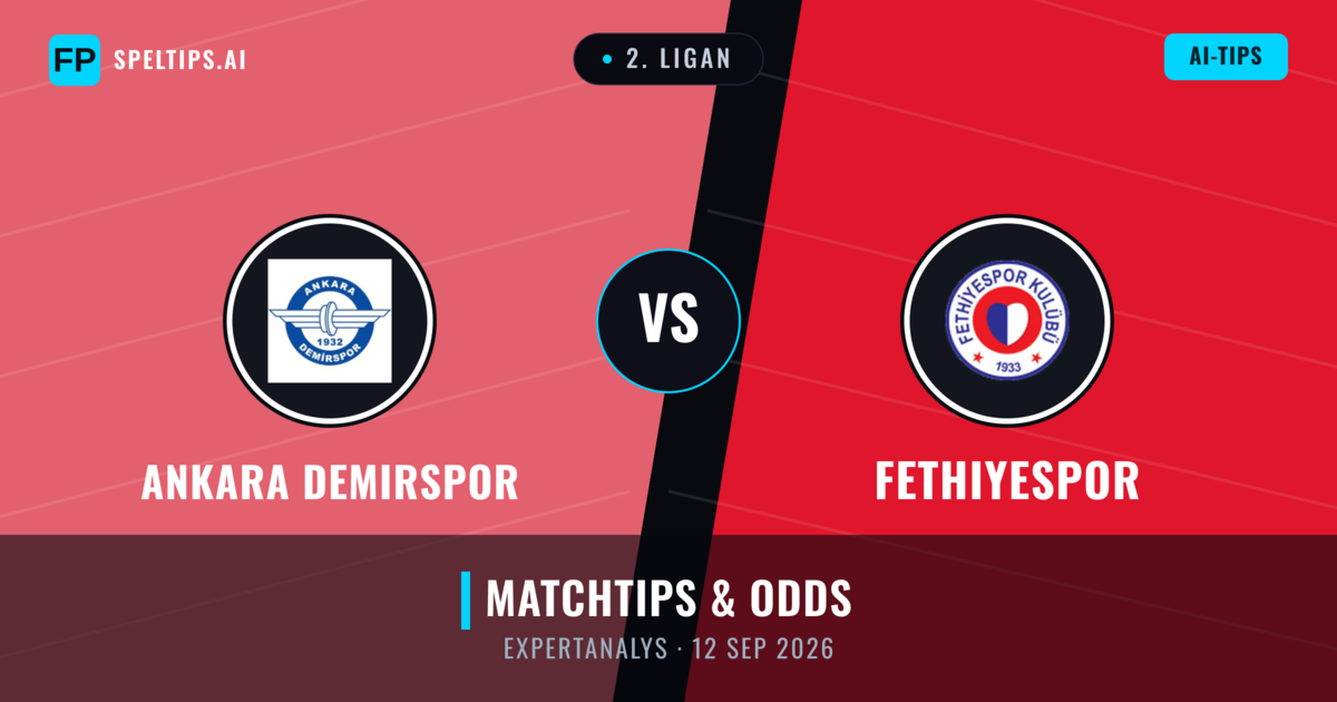 Ankara Demirspor vs Fethiyespor — matchtips och förhandstitt