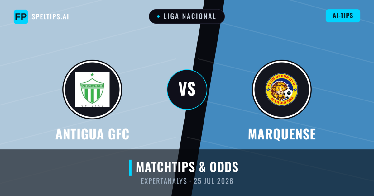 Antigua GFC vs Marquense — matchtips och förhandstitt