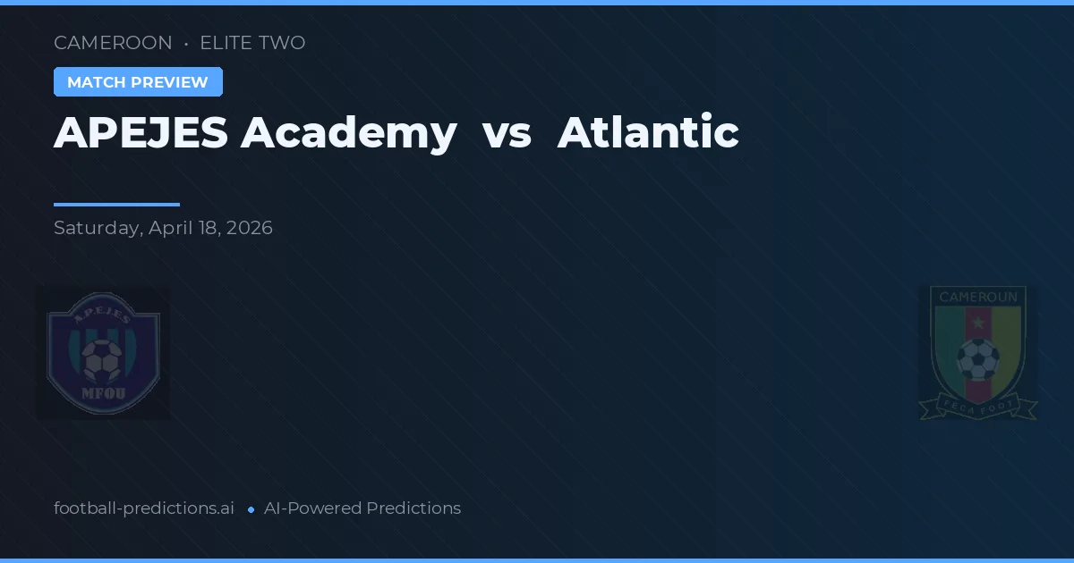 APEJES Akademi vs Atlanten — matchtips och förhandstitt