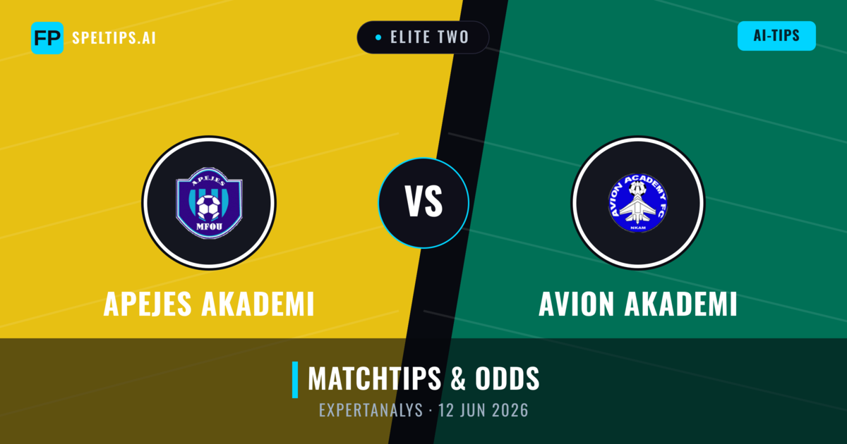 APEJES Akademi vs Avion Akademi — matchtips och förhandstitt