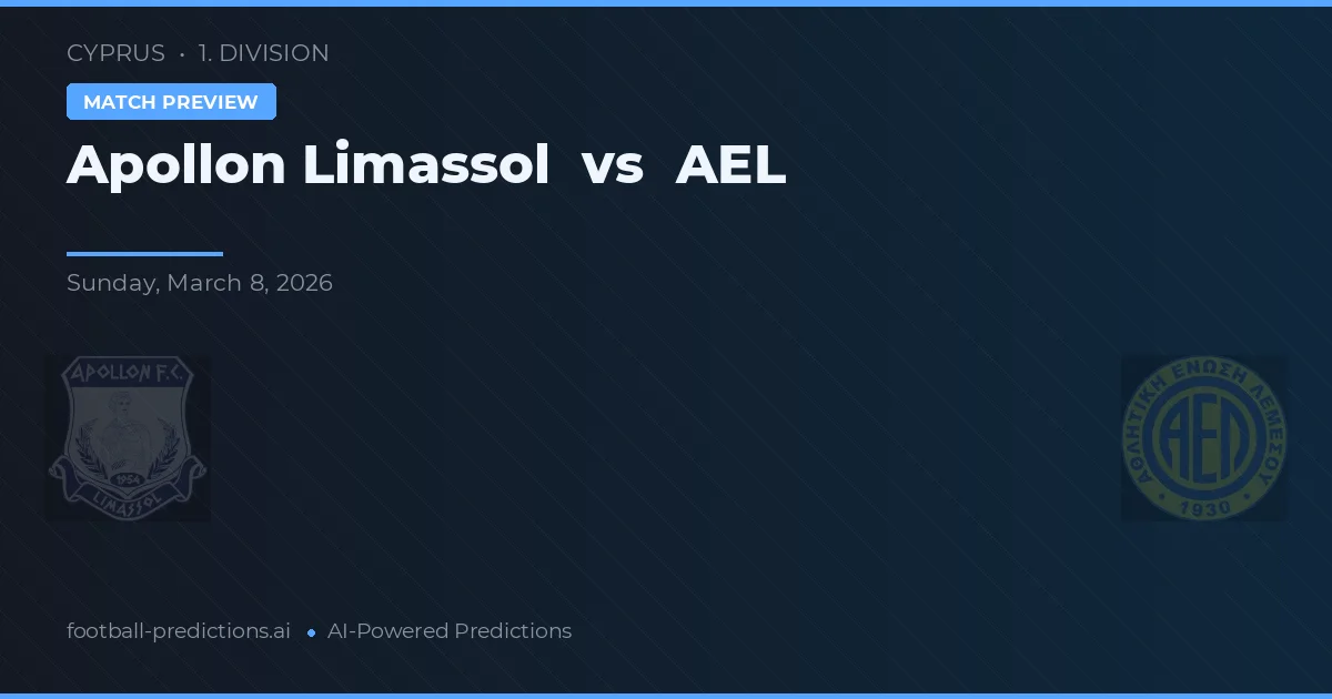 Apollon Limassol vs AEL Limassol — matchtips och förhandstitt
