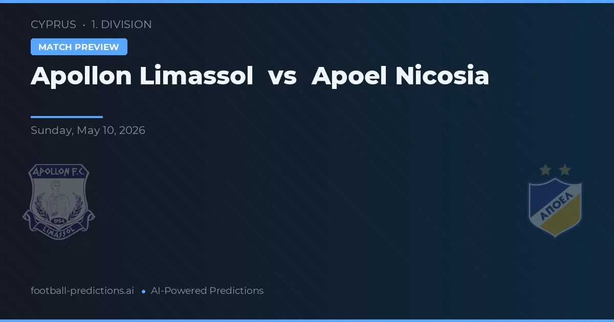 Apollon Limassol vs Apoel Nicosia — matchtips och förhandstitt