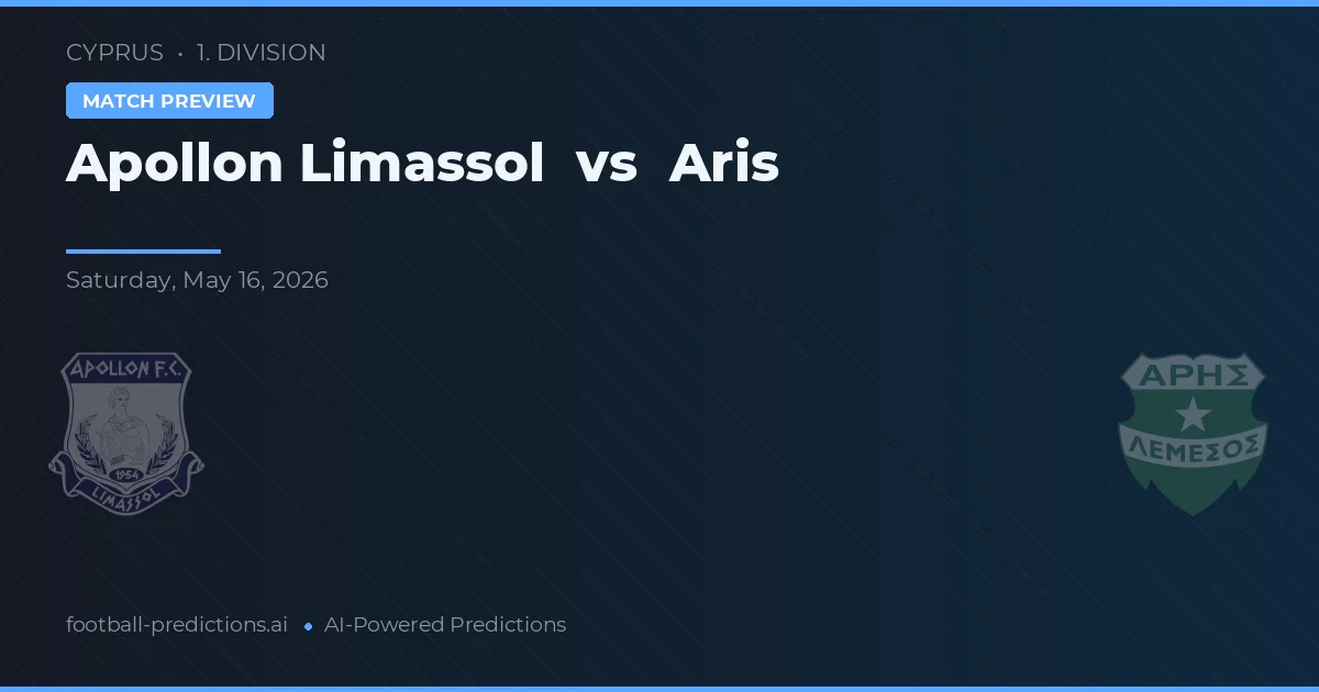 Apollon Limassol vs Aris Limassol — matchtips och förhandstitt