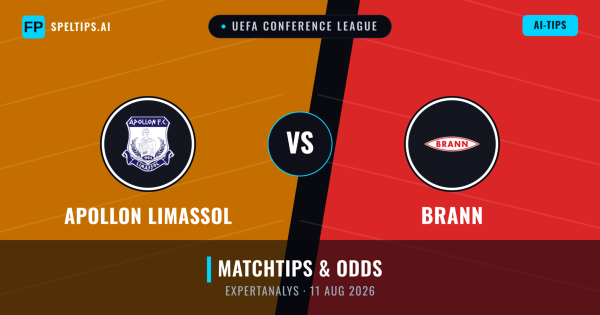 Apollon Limassol vs Brann — matchtips och förhandstitt